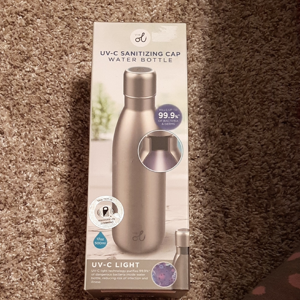 UV-C Sanitizing Cap Water Bottle